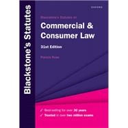 Blackstone's Statutes on Commercial & Consumer Law