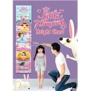 Little Princess Height Chart Growth Chart with Measuring Ruler and Stick-on Tape