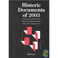 Historic Documents of 2003