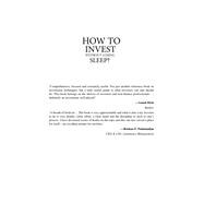 How to Invest Without Losing Sleep?