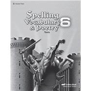 Spelling, Vocabulary, and Poetry 6 Test book Item # 157325