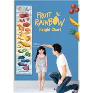 Fruit Rainbow Height Chart Growth Chart with Measuring Ruler and Stick-on Tape