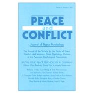 Peace Psychology in Germany: A Special Issue of Peace and Conflict