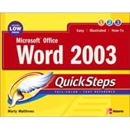 Microsoft® Office Word 2003 QuickSteps