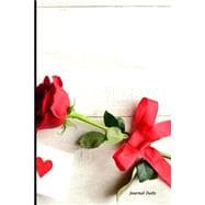 Heart Rose Valentine Lined Journal