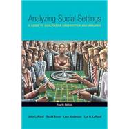 Analyzing Social Settings A Guide to Qualitative Observation and Analysis