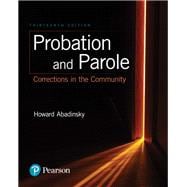 Probation and Parole Corrections in the Community