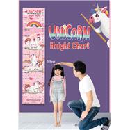Unicorn Height Chart Growth Chart with Measuring Ruler and Stick-on Tape
