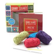 Granny Squares, One Square at a Time / Amulet Bag Kit Includes hook and yarn for making two amulet bag necklaces - Featuring a 32-page book with instructions and ideas
