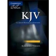 KJV Clarion Reference Edition KJ483:X Black Calf Split Leather