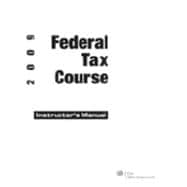 2009 Federal Tax Course