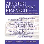 Applying Educational Research How To Read, Do, and Use Research To Solve Problems of Practice, Loose-Leaf Version