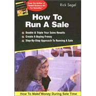 How To Run A Sale
