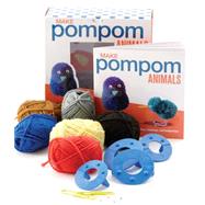 Make Pompom Animals Creative Craft Kit-Includes yarn, templates, and instructions for making birds, butterflies, ladybugs, and hedgehogs. - Featuring a 16-page book with instructions and ideas