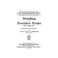 Verfassung Deutschen Reichs vom 11. August 1919