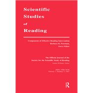 Components of Effective Reading Intervention: A Special Issue of scientific Studies of Reading