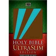 Holy Bible: King James Version, Teal/ Brown, Leathersoft, Thinline, Slimline, Red Letter