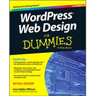 Wordpress Web Design for Dummies,9781119088646