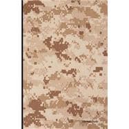 Brown Camo Millitary Lined Journal