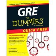 GRE For Dummies Quick Prep,9781119068648