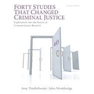 Forty Studies that Changed Criminal Justice Explorations into the History of Criminal Justice Research
