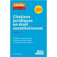 Citations juridiques en droit constitutionnel - Licence, Master