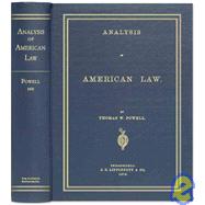 Analysis of American Law