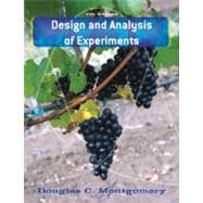 Design and Analysis of Experiments, 7th Edition