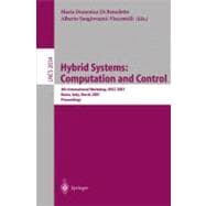 Hybrid Systems: Computation and Control : 4th International Workshop, Hscc 2001, Rome, Italy, March 28-30, 2001 : Proceedings