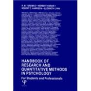 Handbook of Research and Quantitative Methods in Psychology: For Students and Professionals