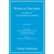 Winds of Doctrine, critical edition, Volume 9 Studies in Contemporary Opinion