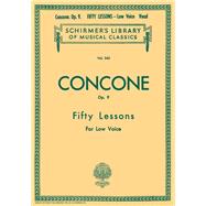 50 Lessons, OP. 9: For Low Voice