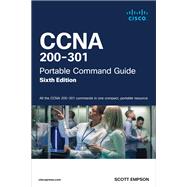 CCNA 200-301 Portable Command Guide book cover, ISBN 9780138208684