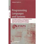 Programming Languages and Systems : 21st European Symposium on Programming, ESOP 2012, Held As Part of the European Joint Conferences on Theory and Practice of Software, ETAPS 2012, Tallinn, Estonia, March 24 - April 1, 2012, Proceedings