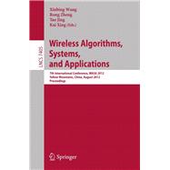 Wireless Algorithms, Systems, and Applications