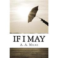 If I May