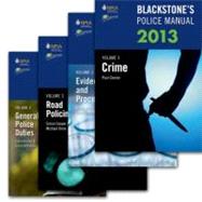 Blackstone's Police Manuals 2013: Four Volume Set