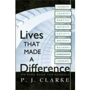 Lives That Made a Difference: An Rsme Book for Schools