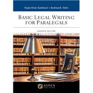 Basic Legal Writing for Paralegals [Connected eBook with Study Center] book cover, ISBN 9781543858709
