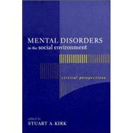 Mental Disorders In The Social Environment