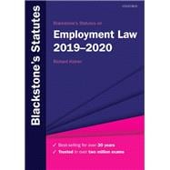 Blackstone's Statutes on Employment Law 2019-2020