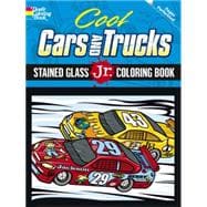 Cool Cars and Trucks Stained Glass Jr. Coloring Book