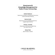 Governance and Knowledge Management for Public-Private Partnerships