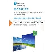 Modified Mastering Environmental Science with Pearson eText -- Standalone Access Card -- for The Environment and You