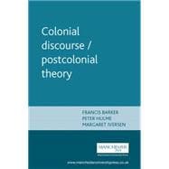 Colonial Discourse/Postcolonial Theory