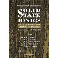 Solid State Ionics: Advanced Materials for Emerging Technologies