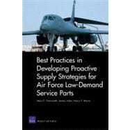 Best Practices in Developing Proactive Supply Strategies for Air Force Low-demand Service Parts
