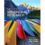 Loose Leaf for Methods in Behavioral Research