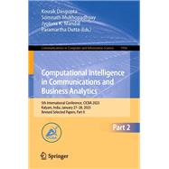 Computational Intelligence in Communications and Business Analytics