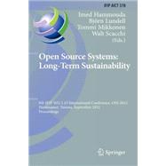 Open Source Systems: Long-term Sustainability, 8th Ifip Wg 2.13 International Conference, Oss 2012, Hammamet, Tunisia, September 10-13, 2012, Proceedings
